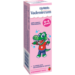 Pasta de dinti Vademecum, 0-6 ani, aroma de capsuni, 50ml