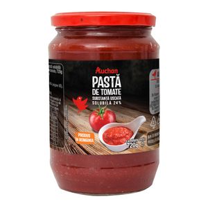 Pasta de tomate Auchan concentratie 24%, 720g