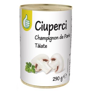 Ciuperci Champignon taiate Auchan, 290 g