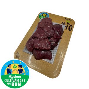 Cubulete din carne de vita ecologica Auchan Bio, +/- 1 kg