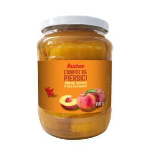 Compot de piersici jumatati Auchan 700 g