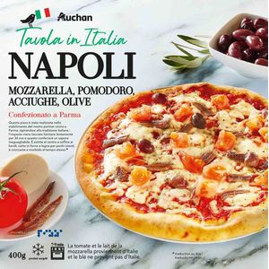 Pizza Napoli Auchan La Tavola, 390 g