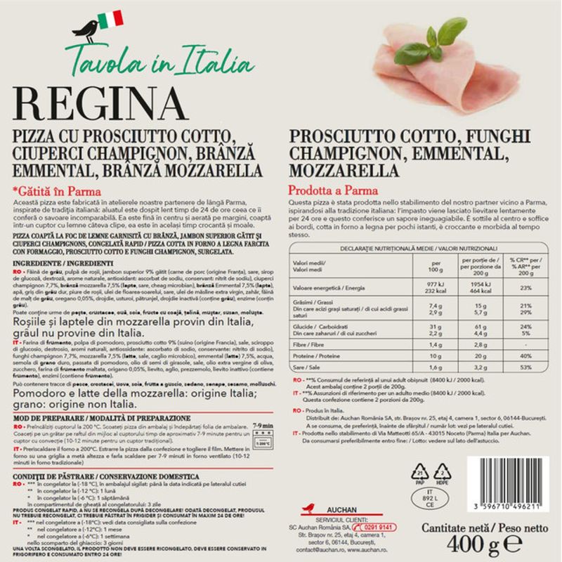 pizza-regina-auchan-la-tavola-390-g