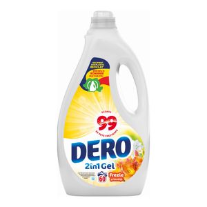 Detergent lichid de rufe automat cu frezie si lamaita Dero 2in1, 60 spalari, 3 l