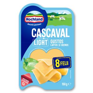 Cascaval light Hochland, felii, 150 g