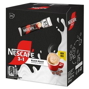 Cafea instant Nescafe 3in1 Black Roast, 24 x 13.5 g