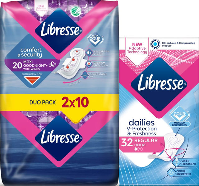 pache-absorbante-libresse-maxi-goodnight-duo-20-bucati-absorbante-zilnice-libresse-normal-32-bucati