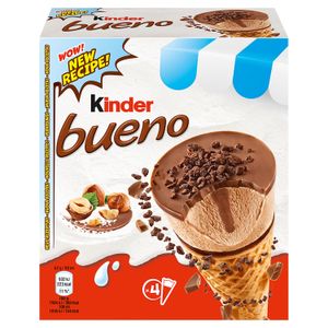 Inghetata la cornet Kinder Bueno, 4 x 92 ml