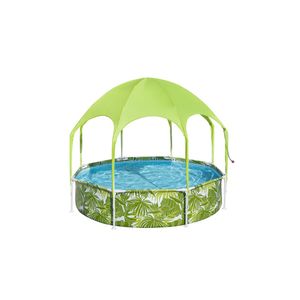 Piscina cu cadru Bestway Steel Pro, cu acoperis protectie solara, 2.44 m x H51 cm
