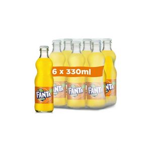 Bautura carbogazoasa Fanta Portocale, sticla, 6 x 0.33 l