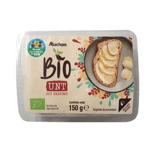 Unt Auchan Bio, 82% grasime, 150 g