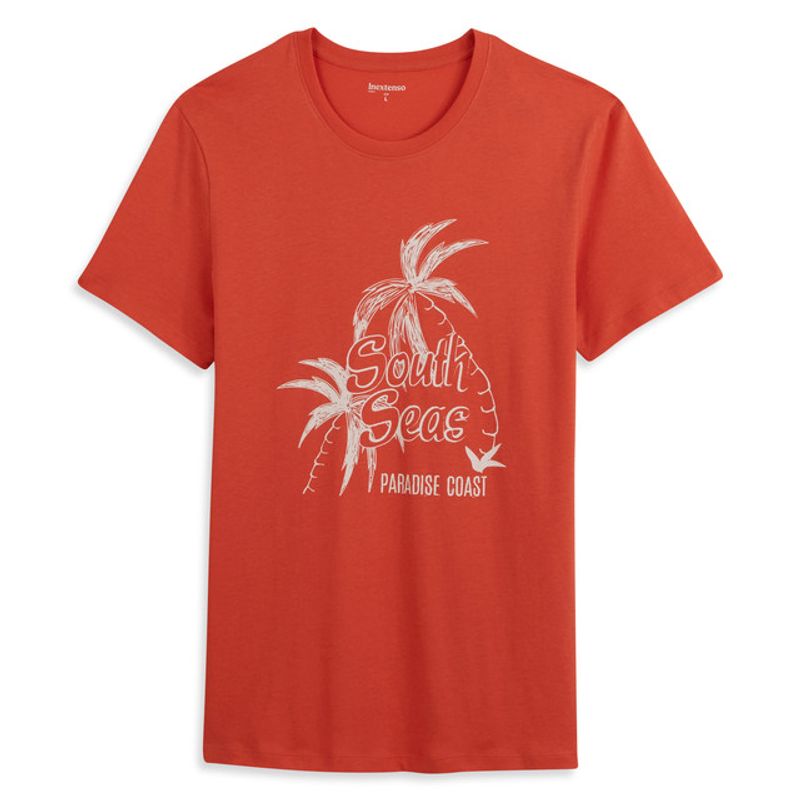tricou-pentru-barbati-inextenso-bumbac-portocaliu-marimea-xl