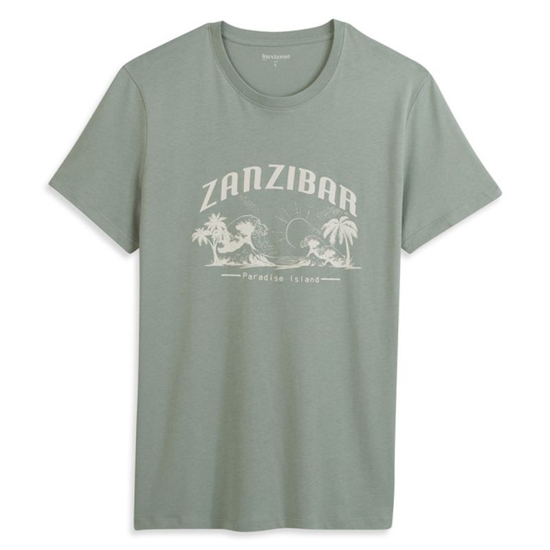 tricou-pentru-barbati-inextenso-bumbac-verde-kaki-marimea-xxl