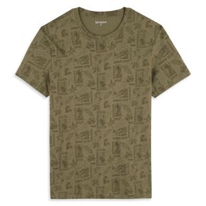 Tricou pentru barbati InExtenso, bumbac, verde kaki, marimea 3XL