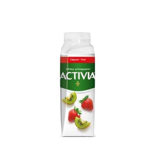 Iaurt de baut, cu capsune si kiwi Activia, 250 g