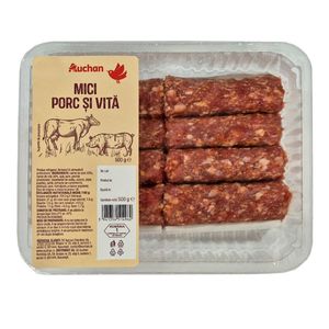 Mici de porc si vita Auchan, atm, 500 g