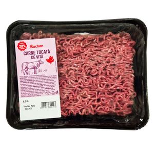 Carne tocata de vita Auchan, 500 g