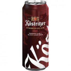 Bere neagra filtrata Kostritzer, alcool 4.8%, doza, 0.5 l