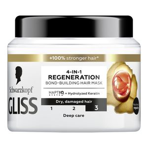 Masca pentru par 4 in 1 regeneratoare Schwarzkopf Gliss, 400 ml