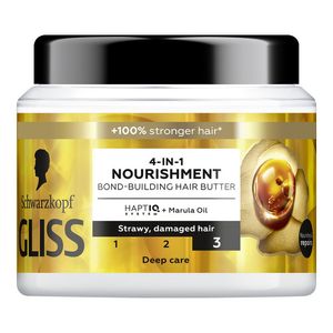 Masca pentru par 4 in 1 nutritiva Schwarzkopf Gliss, 400 ml