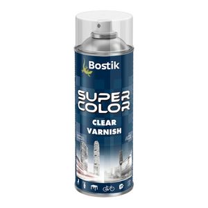 Vopsea spray lac Bostik Super Color, transparent si lucios, 400 ml