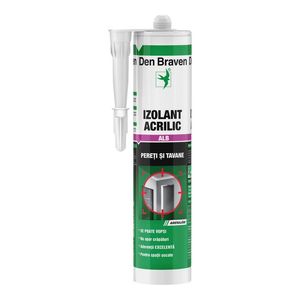 Silicon acrilic Den Braven, pereti si tavane, 280 ml, alb
