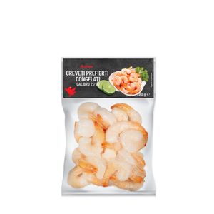 Creveti prefierti cu codite 21/30 Auchan, congelati, 300 g