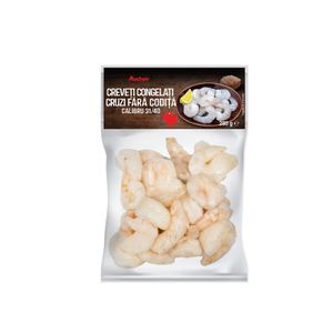 Creveti cruzi fara codite 31/40 Auchan, congelati, 350 g