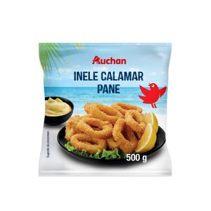 Inele de calamar pane Auchan, 500 g