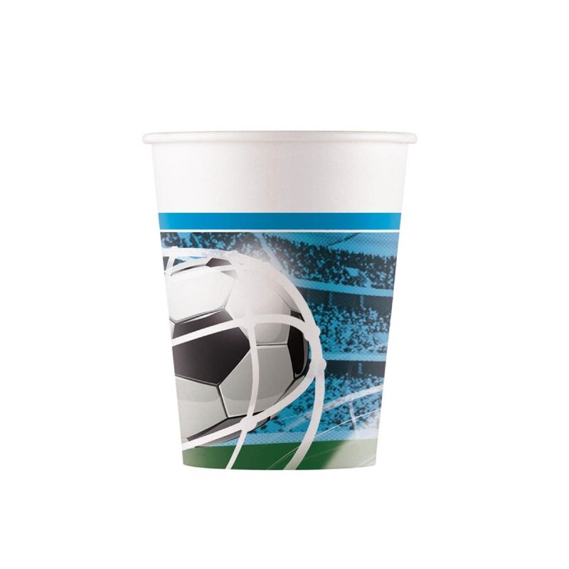 set-8-pahare-din-carton-procos-model-fotbal-200-ml