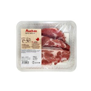 Ceafa de porc cu os feliat Auchan, atm, +/- 1 kg