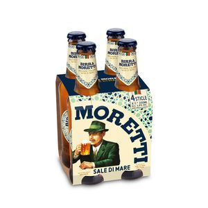 Bere blonda Birra Moretti Sale Di Mare, sticla, 4 x 0.33 l