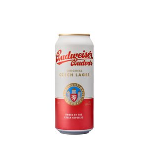 Bere blonda Budweiser Budvar, doza, 0.5 l