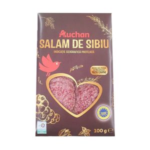 Salam de Sibiu feliat Auchan, 100 g