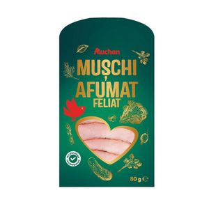 Muschi afumat crud uscat Auchan, 80 g
