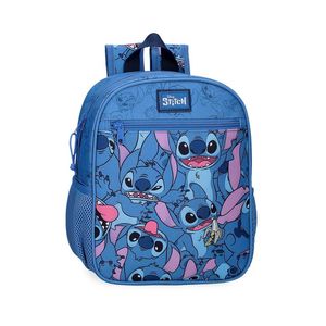 Ghiozdan gradinita cu imprimeu Stitch, albastru, 28 cm