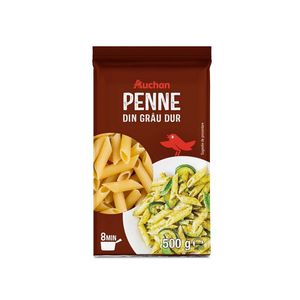 Penne din grau dur Auchan, 500 g