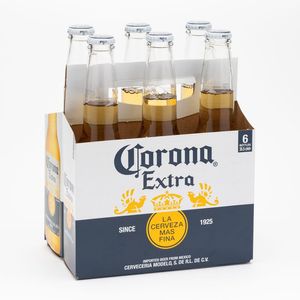 Bere blonda Corona Extra, sticla, 6 x 0.355 l