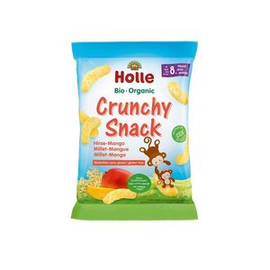 Snacksuri crocante cu mei si mango Holle, eco, 25 g