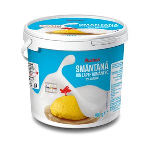 Smantana Auchan, 12% grasime, 900 g