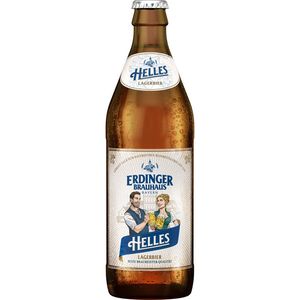 Bere blonda nefiltrala Erdinger Brauhaus Helles, 0.5 l