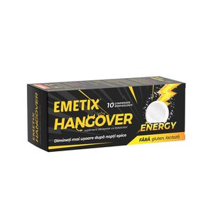 Supliment alimentar Fiterman Emetix Hangover Energy, 10 comprimate