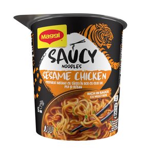 Preparat instant cu taitei in sos, pui si susan Maggi Saucy Noodles, 75 g