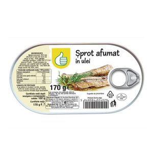 Sprot afumat in ulei Pouce, 170 g