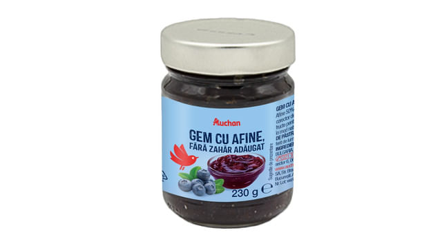 gem-cu-afine-fara-zahar-auchan-230-g