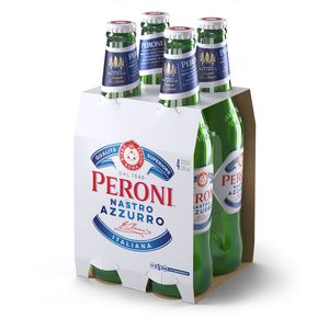 Bere blonda Peroni, sticla, 4 x 0.33 l