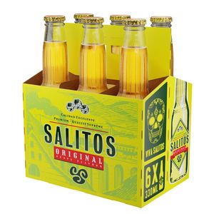 Bere aromatizata Salitos Tequila, sticla, 6 x 0.33 l