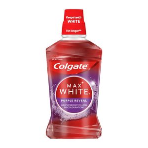 Apa de gura Colgate Max White Purple Reveal, 500 ml