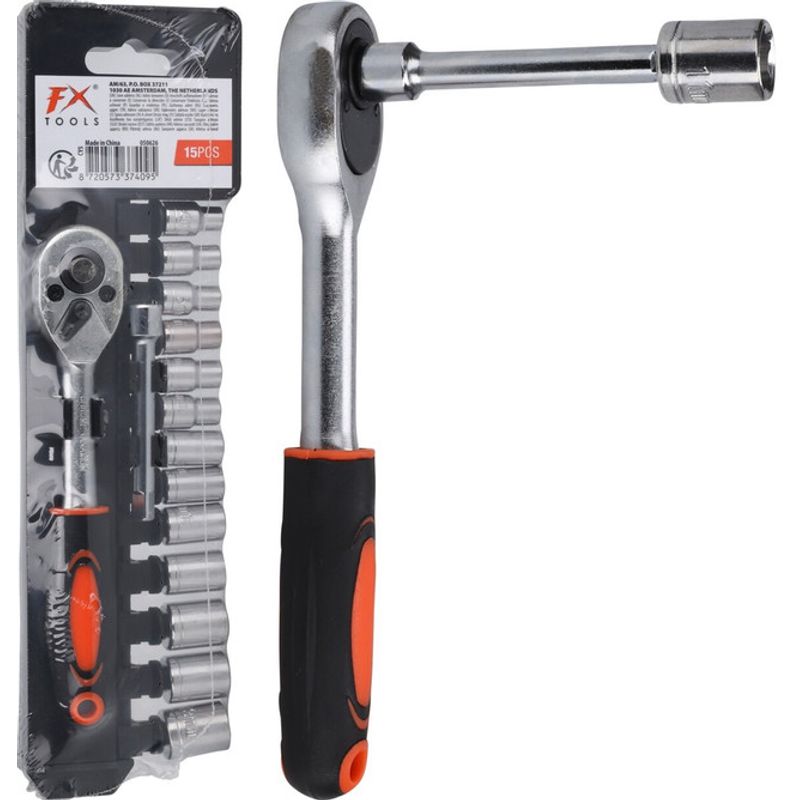 trusa-chei-tubulare-cu-clichet-si-adaptor-fx-tools-otel-carbon-negru-15-piese