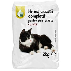 Hrana uscata pentru pisici adulte Pouce cu vita, 2 kg